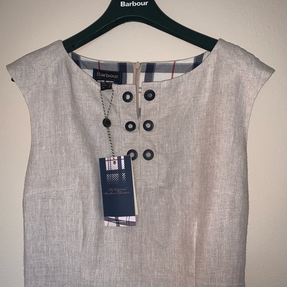 Barbour Kirkwall Linen Dress US 4 / New with tags - Picture 6 of 16